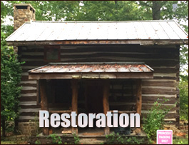Historic Log Cabin Restoration  Robbins, North Carolina